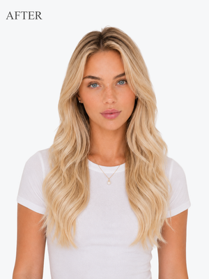 Vanilla Blonde Halo® Extensions