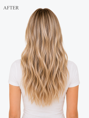 Sunlit Blonde Halo® Extensions