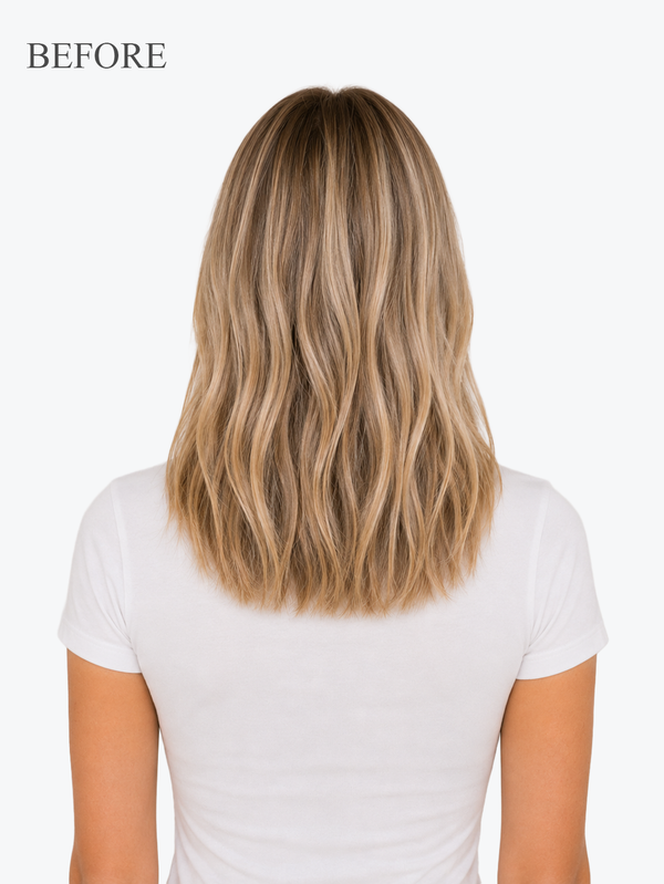 Sunlit Blonde Halo® Extensions